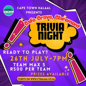 Trivia Night – 26th July at Cafe Crave Claremont