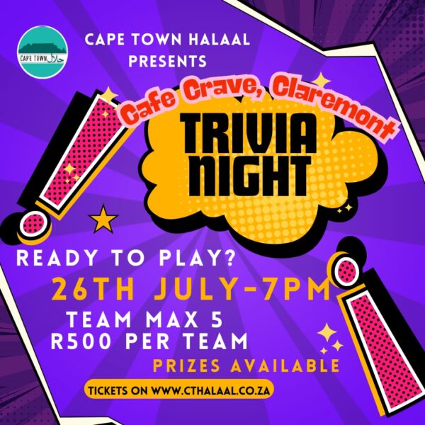 Trivia Night – 26th July at Cafe Crave Claremont